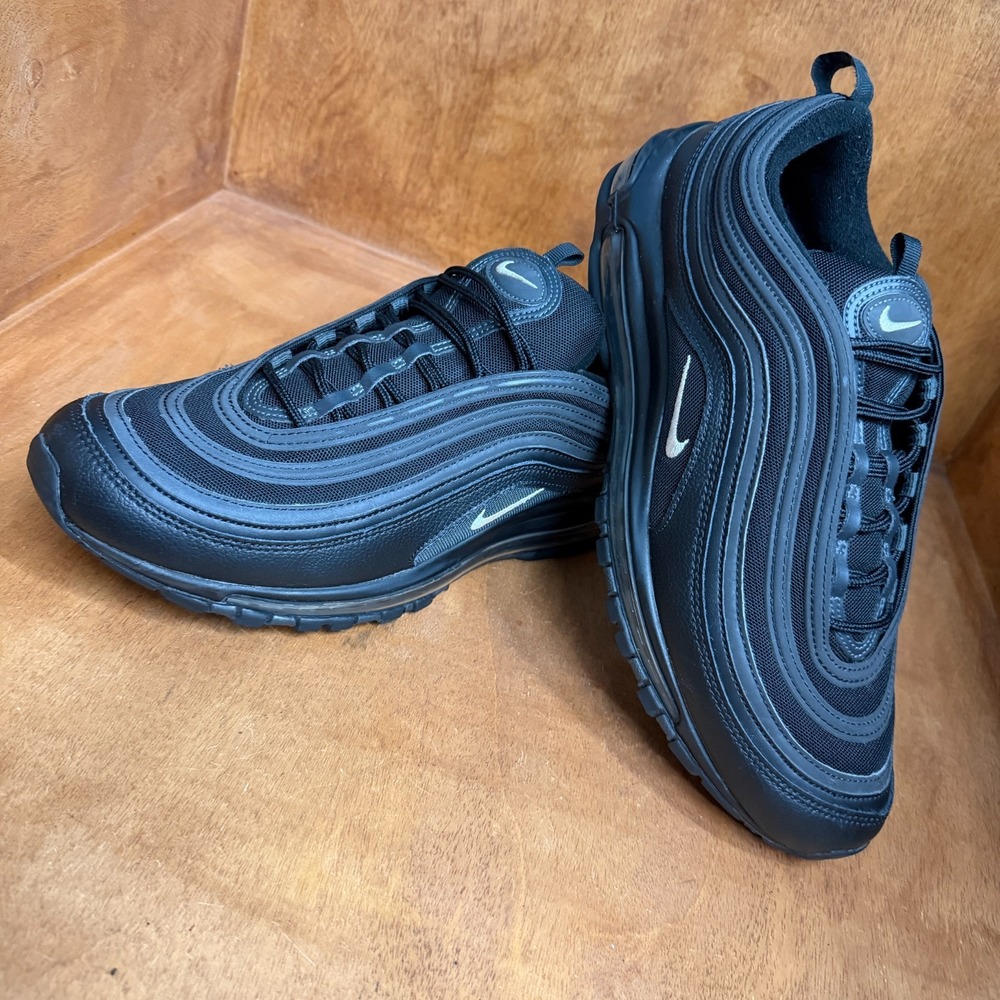 Nike Air Max 97 Shoes Mens Size 13 Triple Black Anthracite Sneaker 921826-015